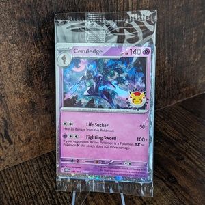 NEW SEALED Ceruledge Promo Card Paldean Fates Pokemon Day 2024 Holo Card